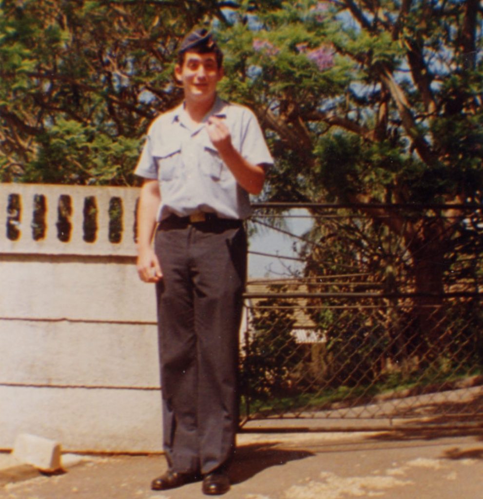 David Powell in his air force blues